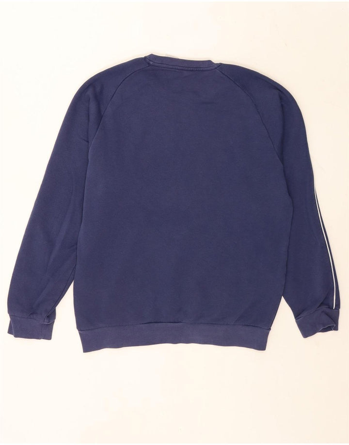 Adidas Hombre Sudadera Jumper Medium Azul Marino Algodón