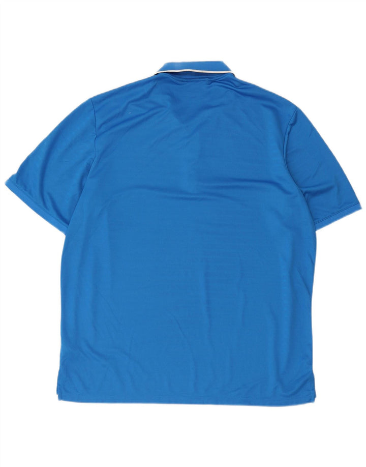 Adidas Hombre Climacool Polo XL Azul Rayas Poliéster