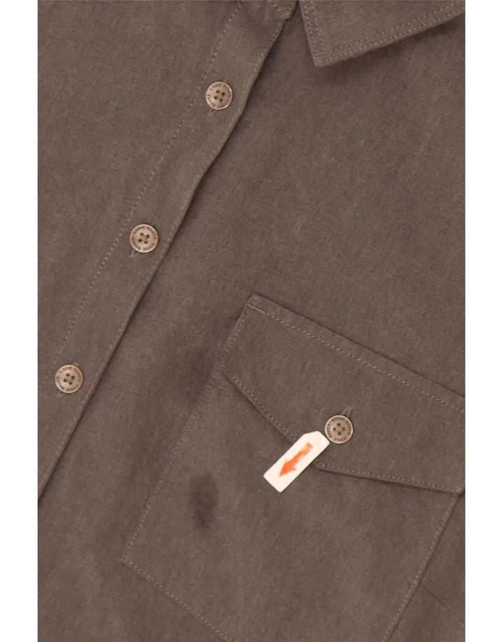 Eddie Bauer Vestido camisero sin mangas para mujer UK 18 XL Poliéster gris
