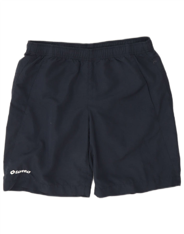 Pantalones cortos deportivos Lotto para hombre azul marino mediano