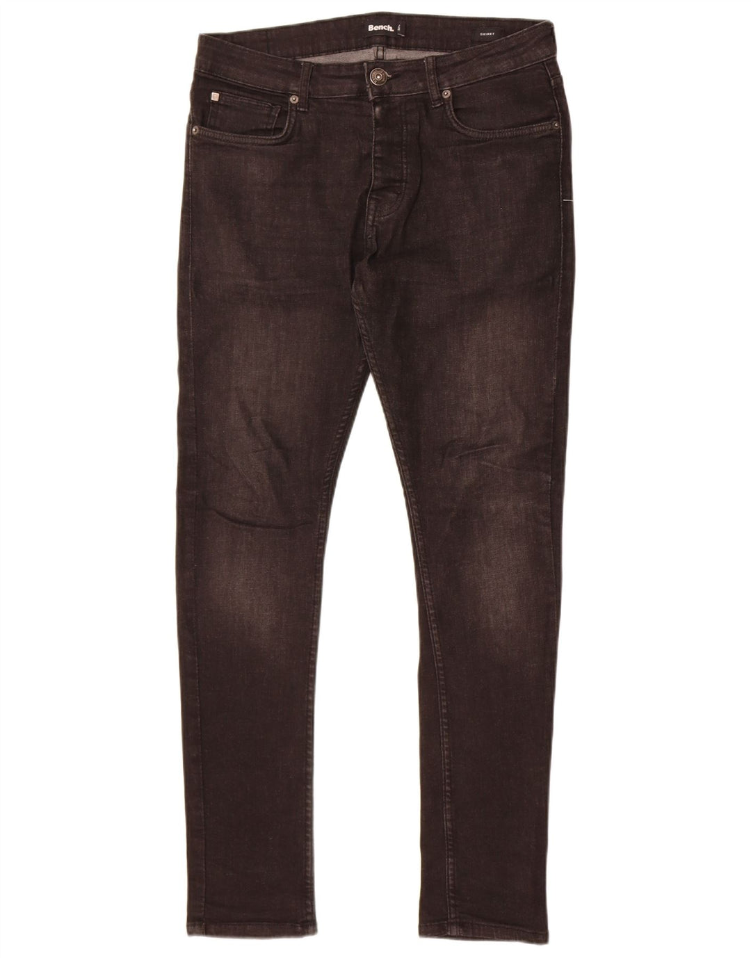 Vaqueros pitillo para hombre Bench W32 L32 Algodón negro