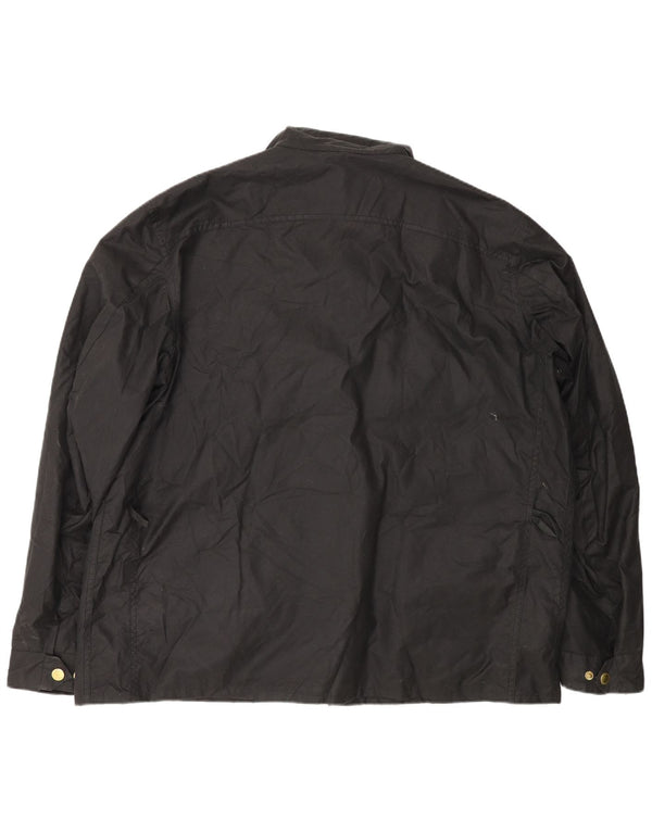 Barbour Chaqueta de algodón encerado para hombre UK 44 2XL Algodón negro