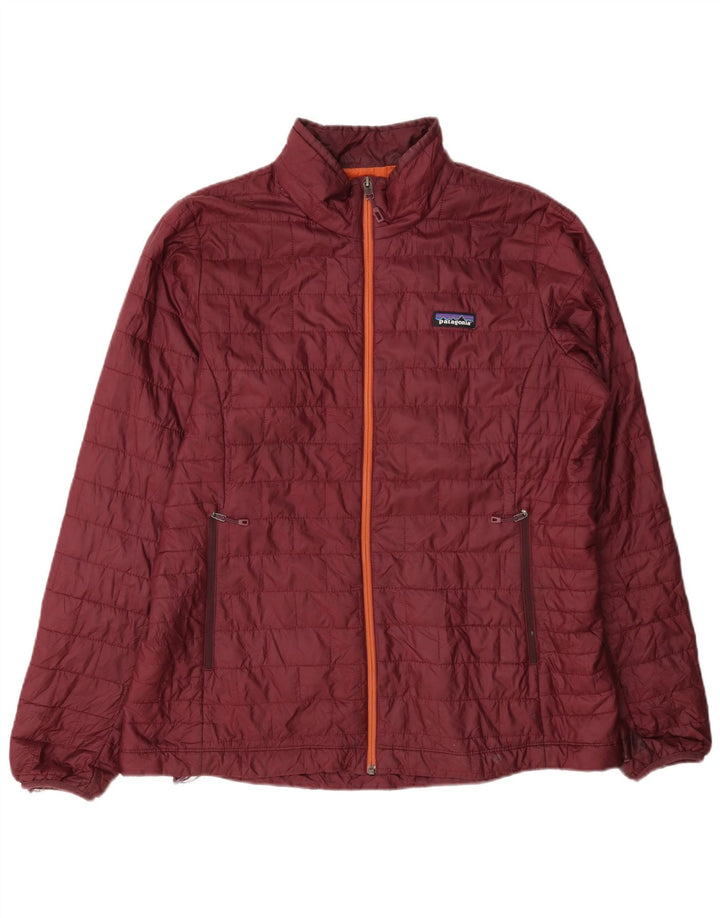 Patagonia Mujer Chaqueta Acolchada ES 40 XL Poliéster Burdeos