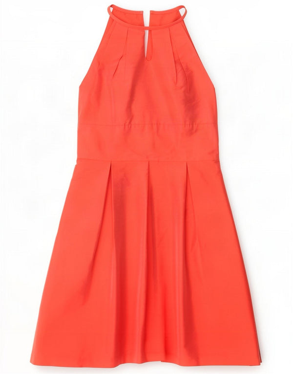 Alfred Sung Womens Halter Dress UK 10 Small Pink Polyester