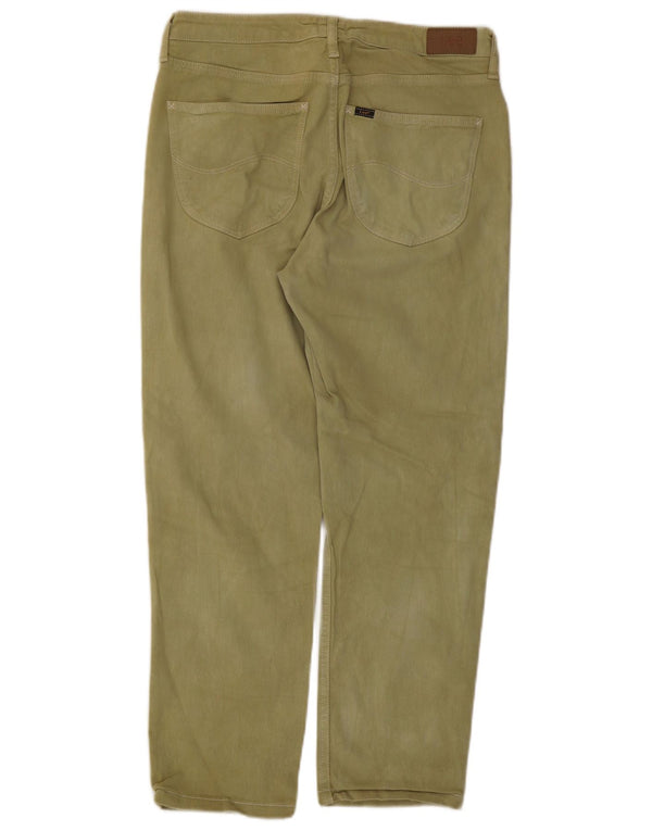 Vaqueros Lee Carol Rectos Mujer W30 L26 Algodón Verde