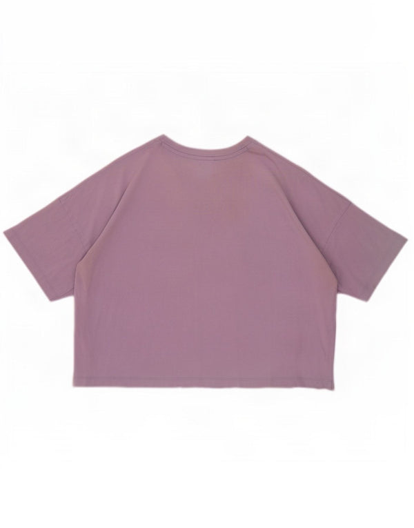 Champion Camiseta Corta Extragrande para Mujer UK 46 Grande Algodón Púrpura