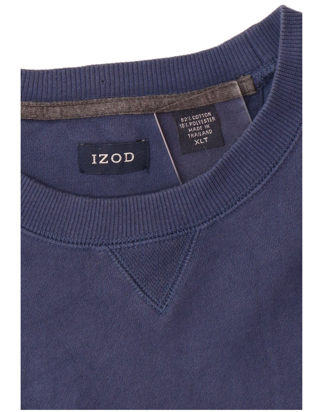 Izod Hombre Sudadera Alta Jumper XL Azul Marino Algodón