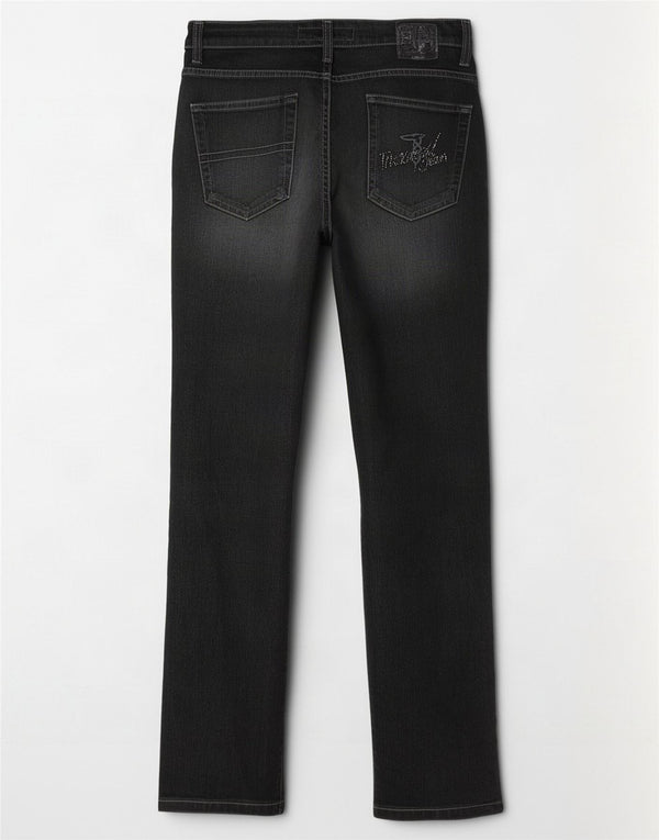 Vaqueros Trussardi Mujer Rectos W28 L30 Gris Algodón