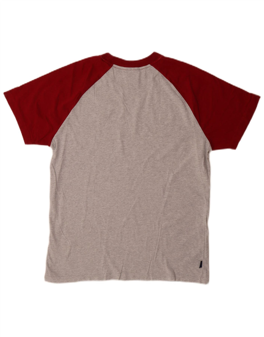 Superdry Camiseta para hombre Top de algodón color block en gris medio