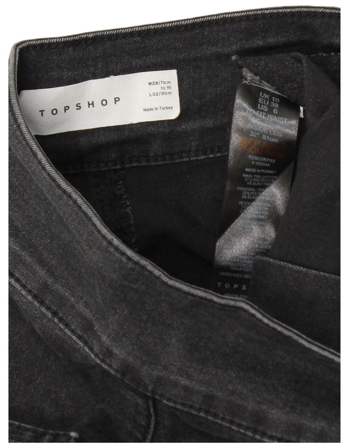 Vaqueros Acampanados Mujer Topshop W28 L32 Algodón Gris