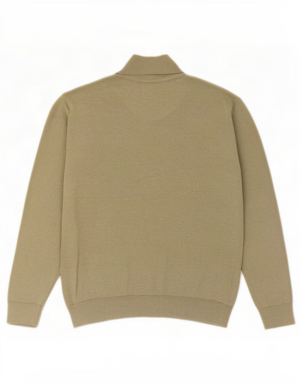 Polo Ralph Lauren - Jersey con cuello y cremallera para hombre, talla XL, algodón caqui