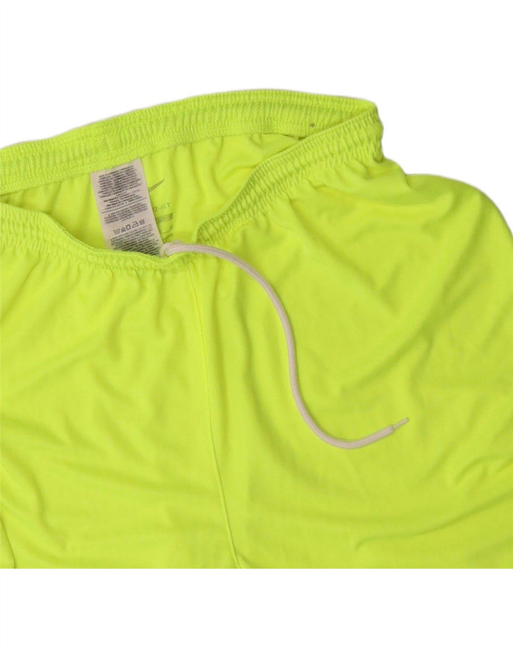 Nike Pantalones cortos deportivos gráficos para hombre XL Poliéster amarillo