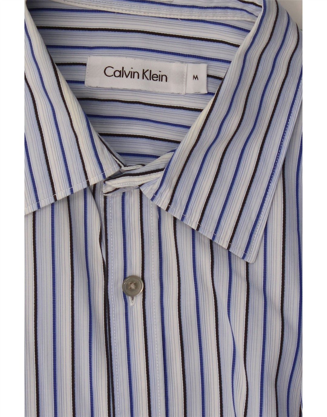 Camisa CALVIN KLEIN Hombre Algodón Rayas Azul Medio