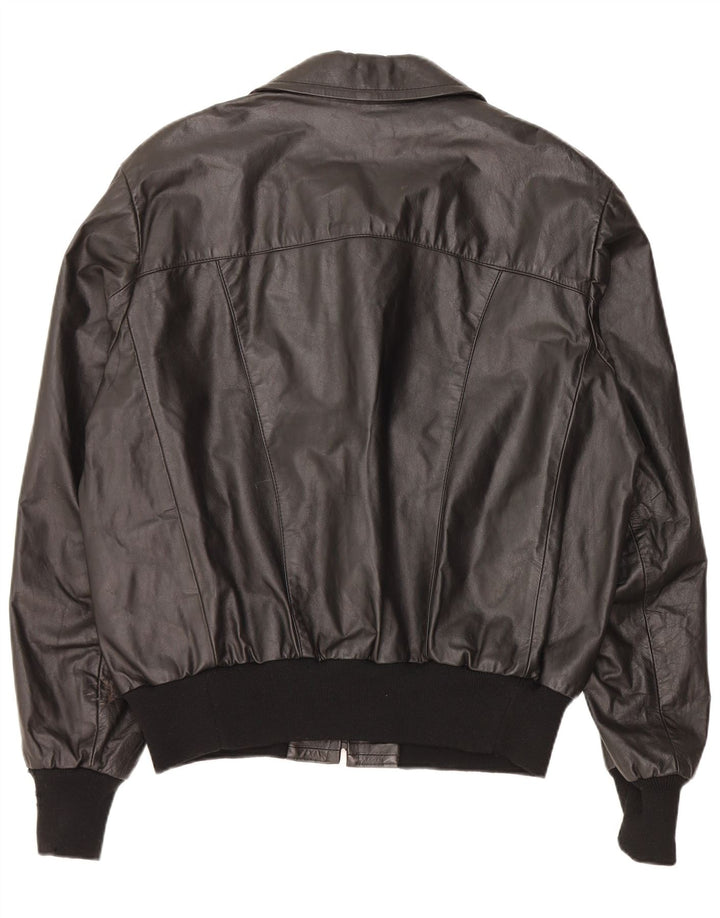 Piccini Chaqueta De Cuero Para Hombre IT 58 2XL Cuero Negro