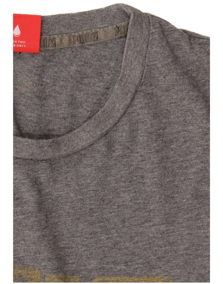 Puma Camiseta gráfica para hombre Top XL Gris