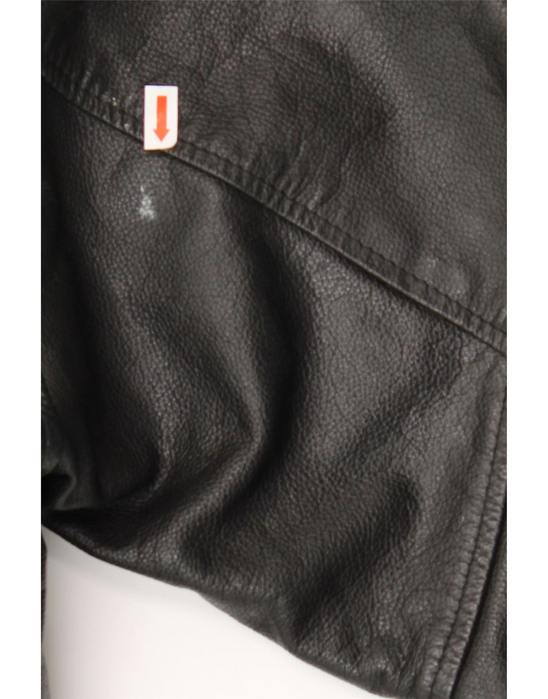 BEN SHERMAN Chaqueta de cuero para hombre Reino Unido 40 Cuero negro grande