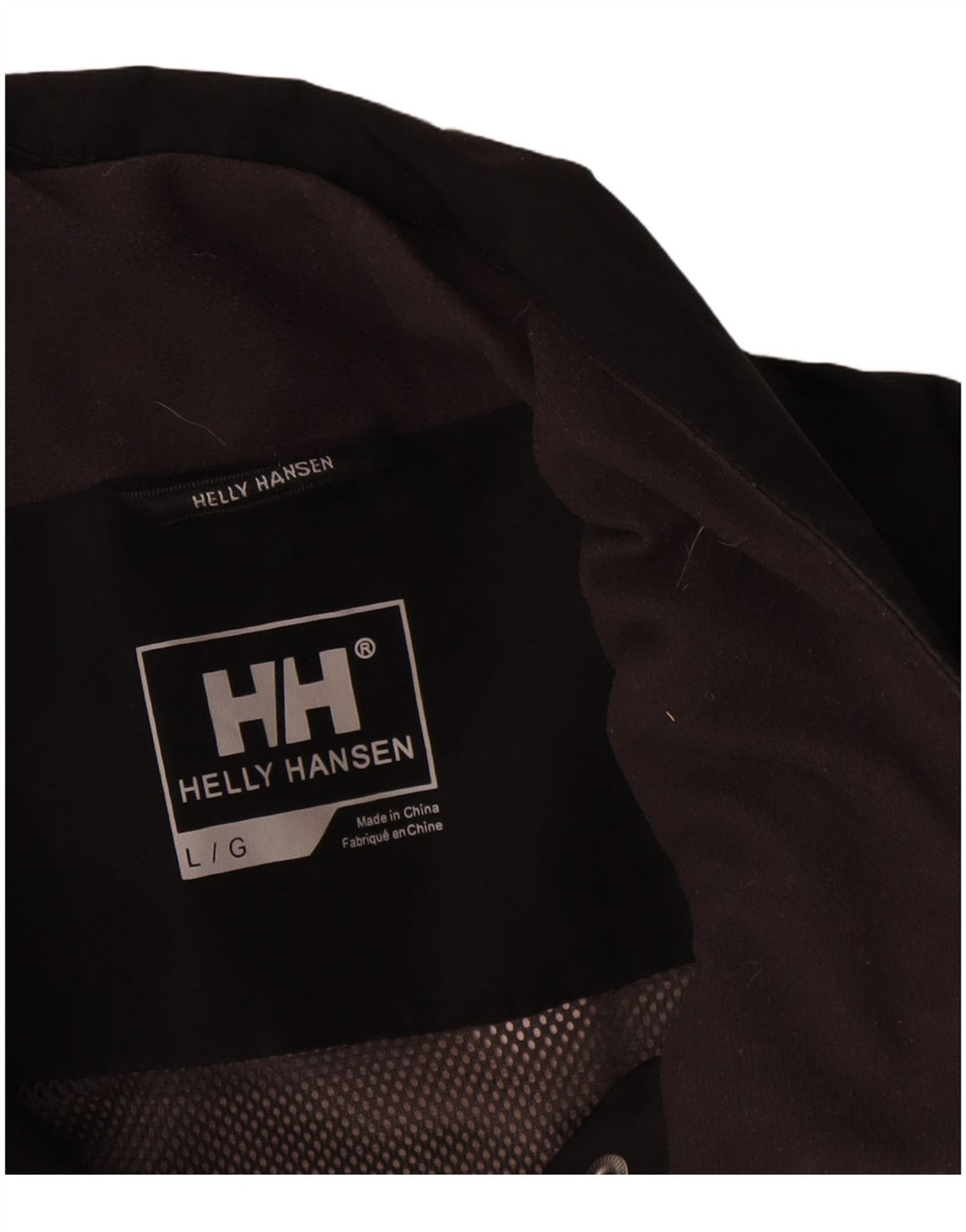 Helly Hansen Chaqueta impermeable gráfica para mujer Reino Unido 46 Grande Poliéster negro