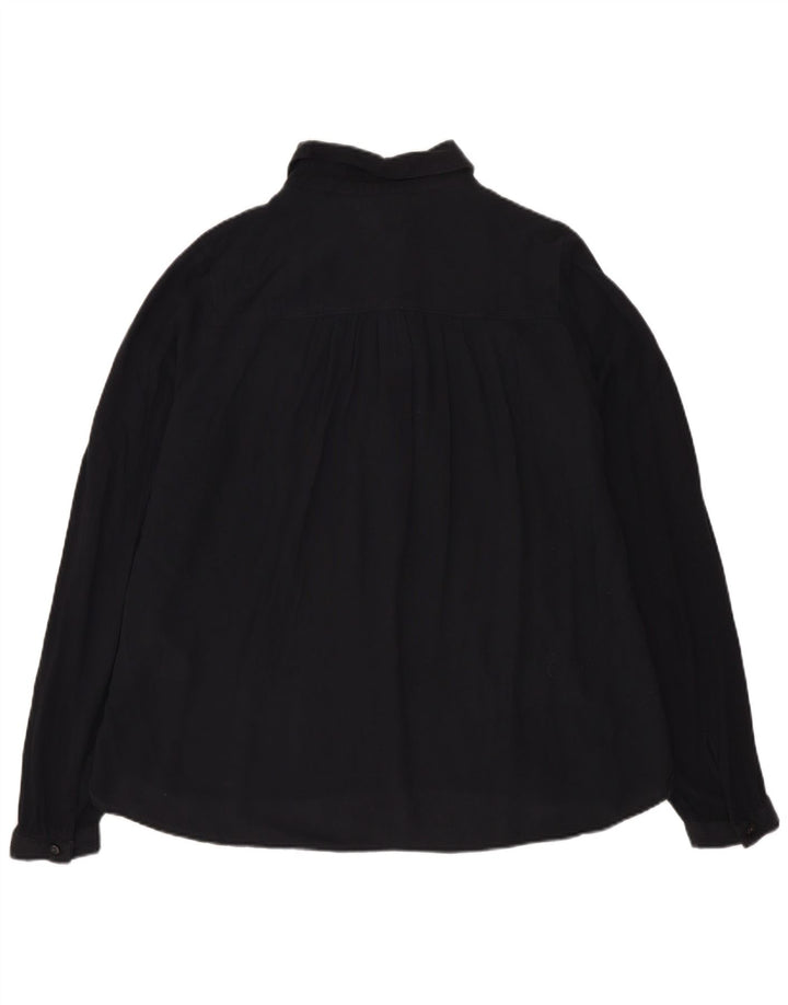 LEVI'S Camisa tipo jersey extragrande para mujer UK 10 Small Black