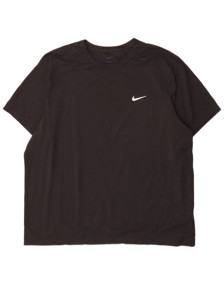 Nike Camiseta Dri Fit para hombre Top 2XL Poliéster negro