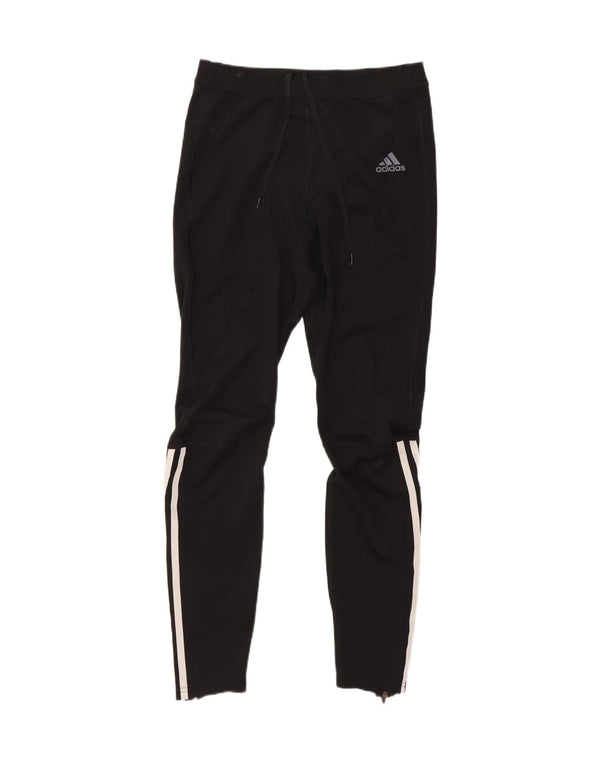 Adidas Mujer Climalite Chándal Pantalones UK 12 Mediano Negro Poliéster