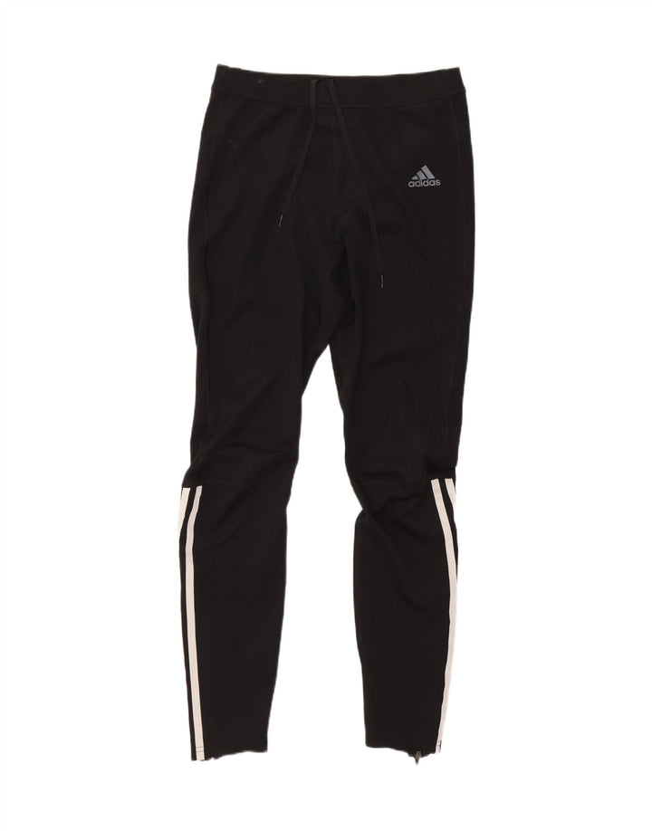 Adidas Mujer Climalite Chándal Pantalones UK 12 Mediano Negro Poliéster