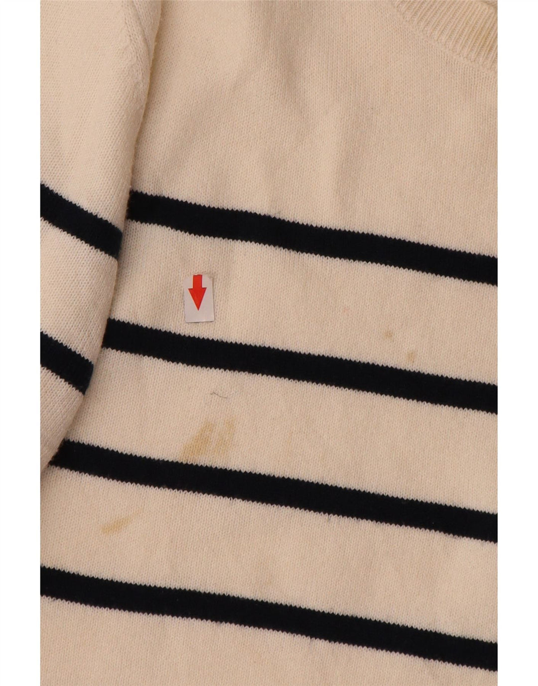 Marks & Spencer Jersey con Cuello Barco para Mujer UK 40 Mediano Rayas Blancas