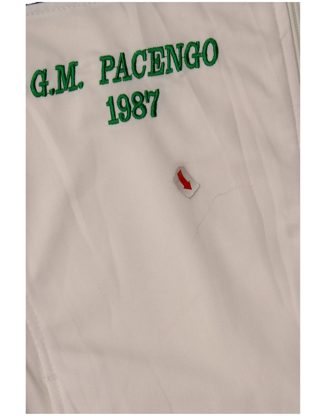 ASICS Chaqueta superior de chándal con gráfico para hombre Poliéster color block blanco medio