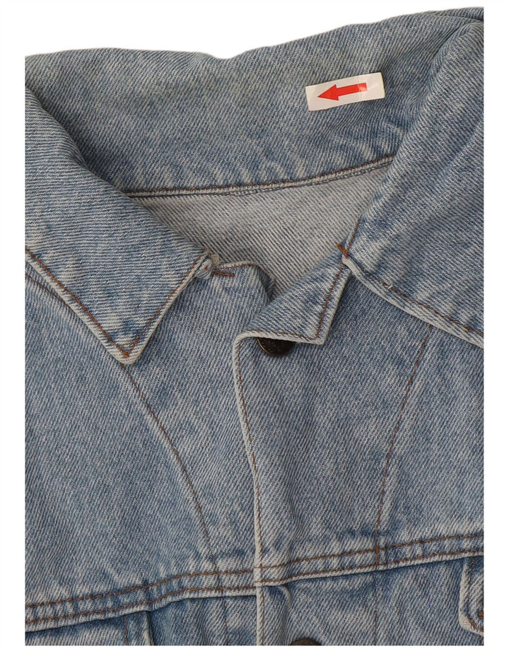 Chaqueta vaquera estampada vintage para niño 11-12 años Azul