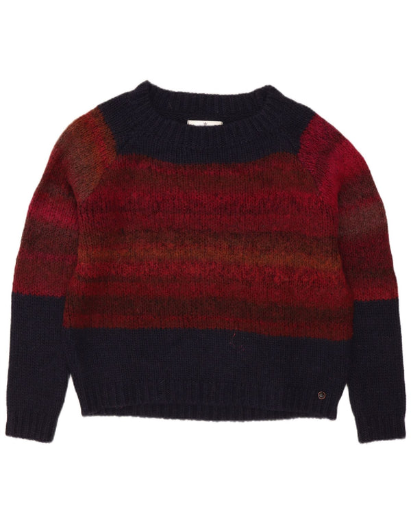 Replay Suéter tipo jersey con cuello barco para mujer UK 40 Small Azul marino Colorblock