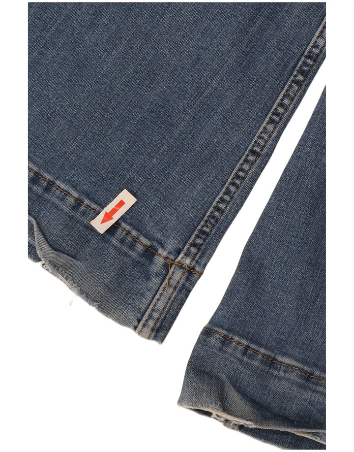 Monsoon Vaqueros acampanados para mujer UK 12 Medium W30 L31 Algodón azul