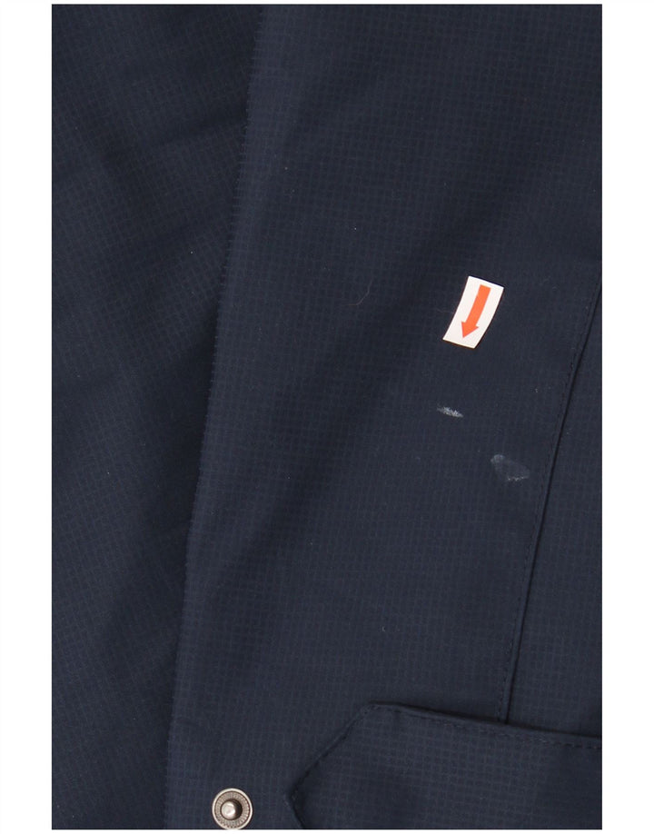Izod Chaqueta cortavientos para hombre UK 40 Large Azul marino Cuadros Poliéster