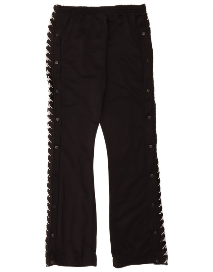 Kappa Hombre Pantalones De Chándal Gráficos Grande Negro