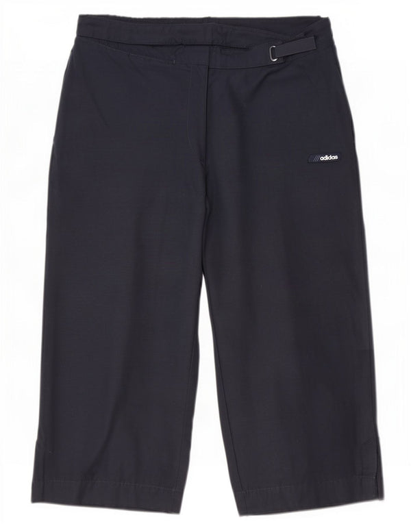 Adidas Bermudas para mujer UK 12 Medium W30 Azul marino Algodón