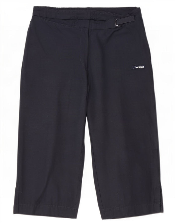 Adidas Bermudas para mujer UK 12 Medium W30 Azul marino Algodón