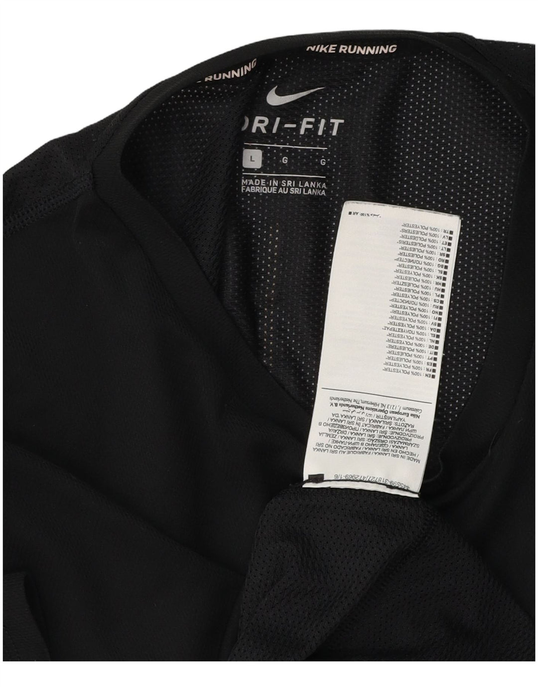 Nike - Camiseta Dri Fit para hombre, talla grande, poliéster negro