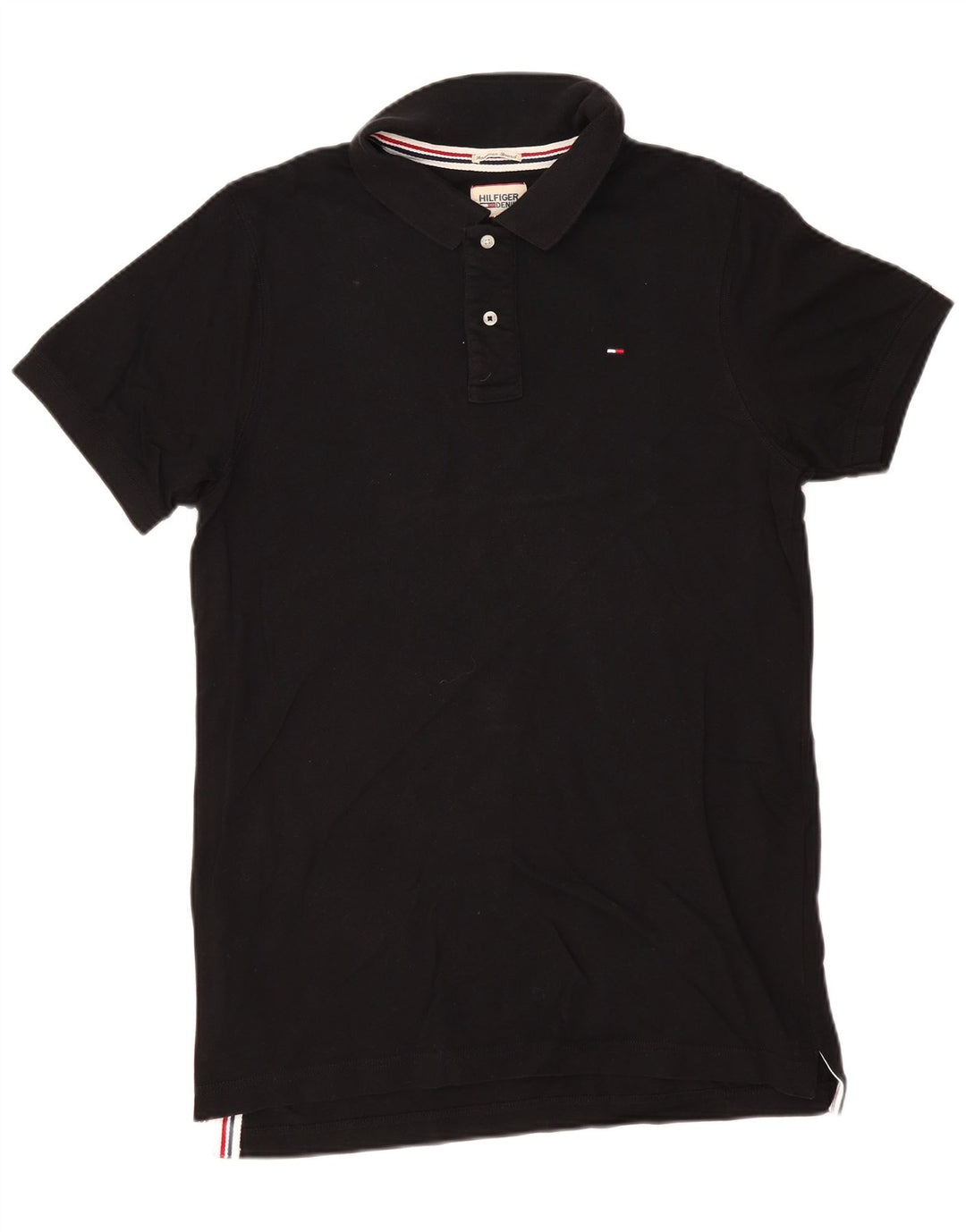 TOMMY HILFIGER Polo para hombre XL Algodón negro