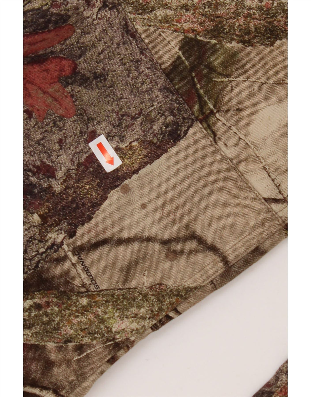 Pantalones cargo rectos para mujer DECATHLON Small W27 L30 Beige Floral Cotton