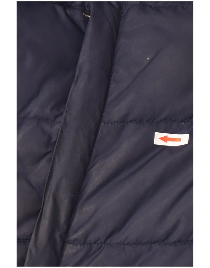 Superdry Chaqueta Acolchada Con Gráfico Para Hombre UK 40 Large Nylon Azul Marino
