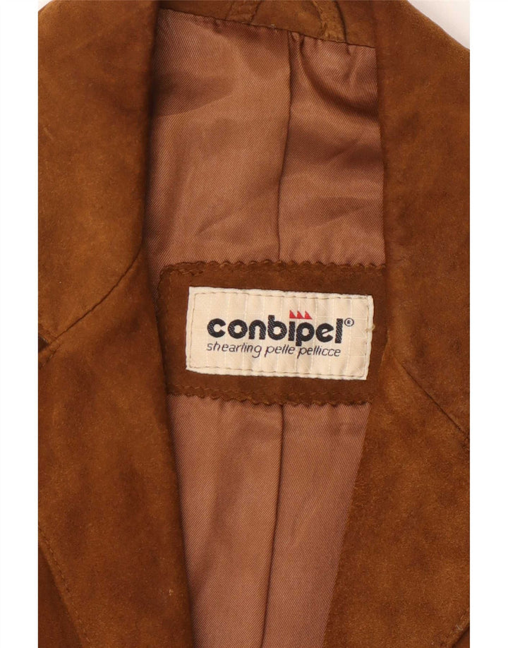 Chaqueta De Ante Mujer Conbipel IT 42 Piel De Espiga Beige Medio