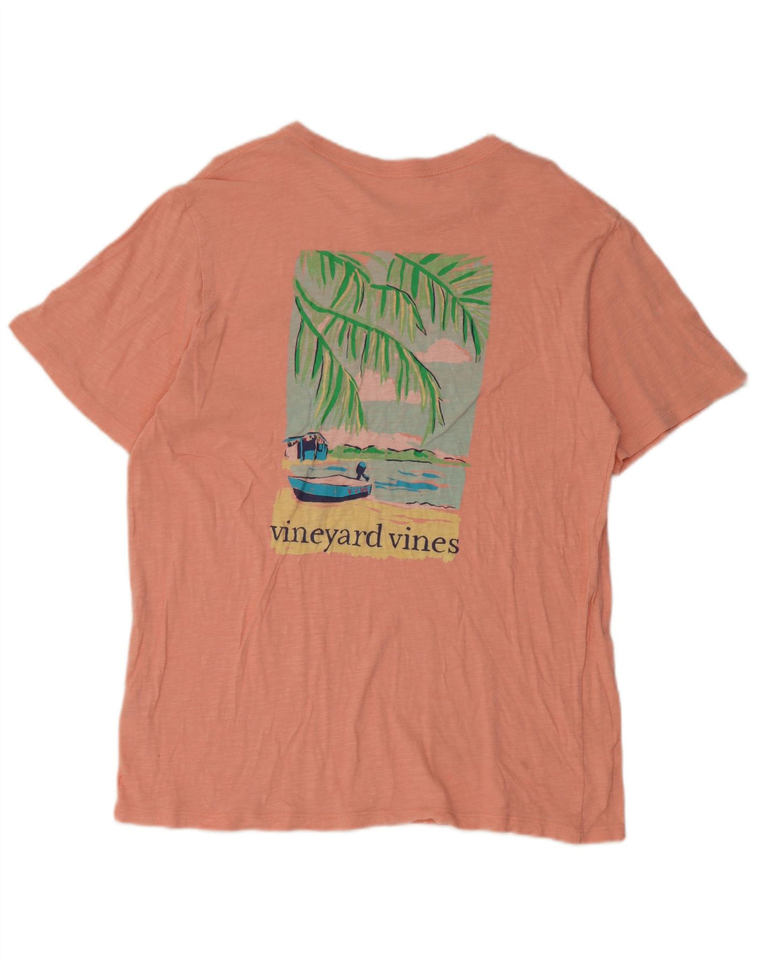 Vineyard Vines Camiseta gráfica para hombre Top Algodón rosa medio
