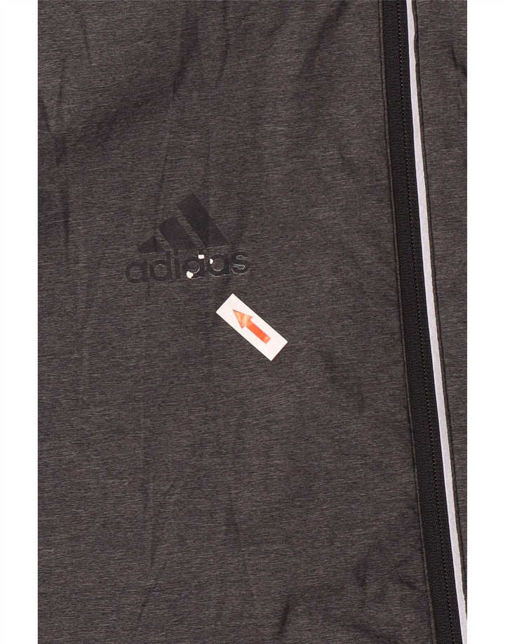Adidas Mens Redhawk Graphic Rain Jacket UK 38 Gris Medio Colorblock
