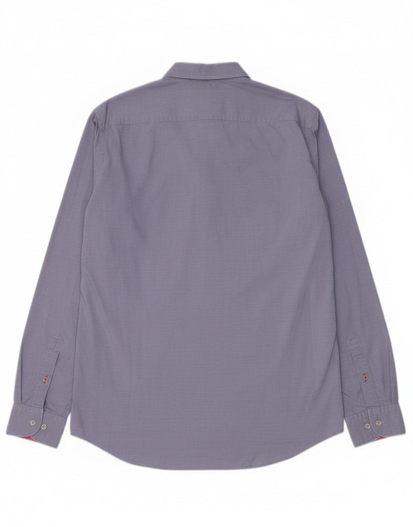 Camisa Tommy Hilfiger New York Fit para hombre, talla grande, azul a rayas