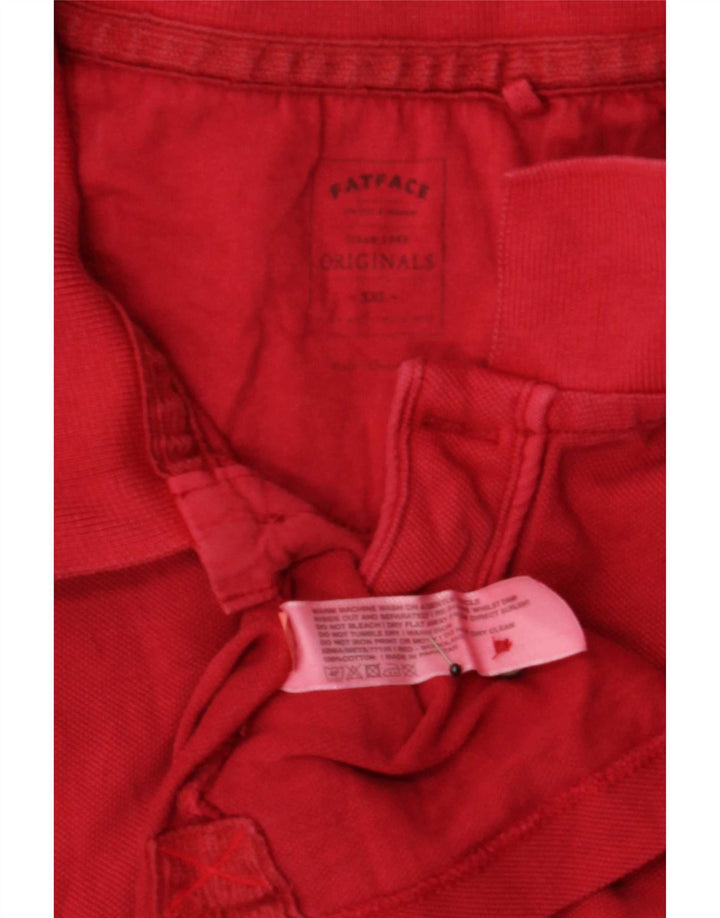 Polo para hombre Fat Face 2XL Algodón rojo