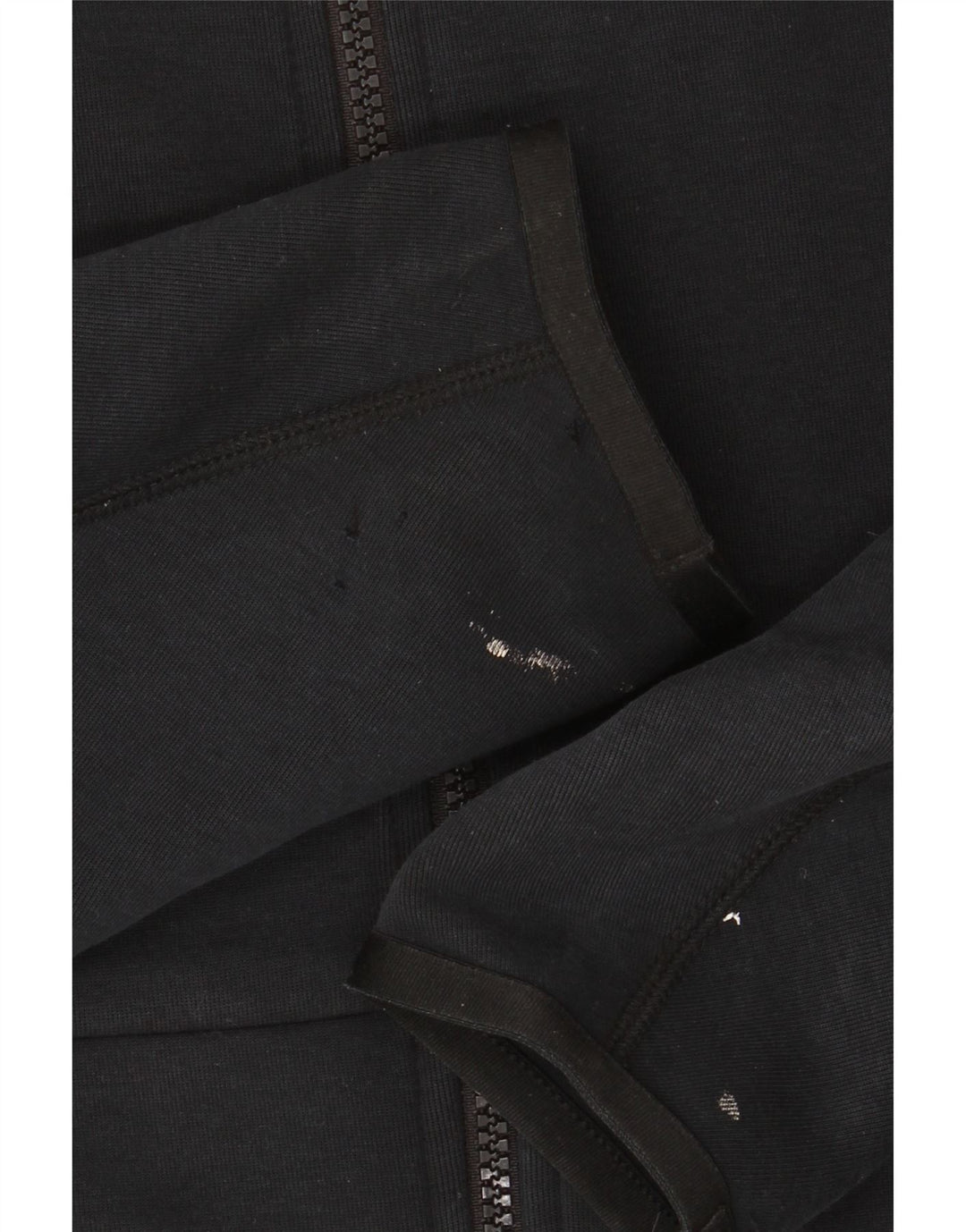 Nike - Sudadera con capucha y cremallera para hombre, talla pequeña, algodón negro