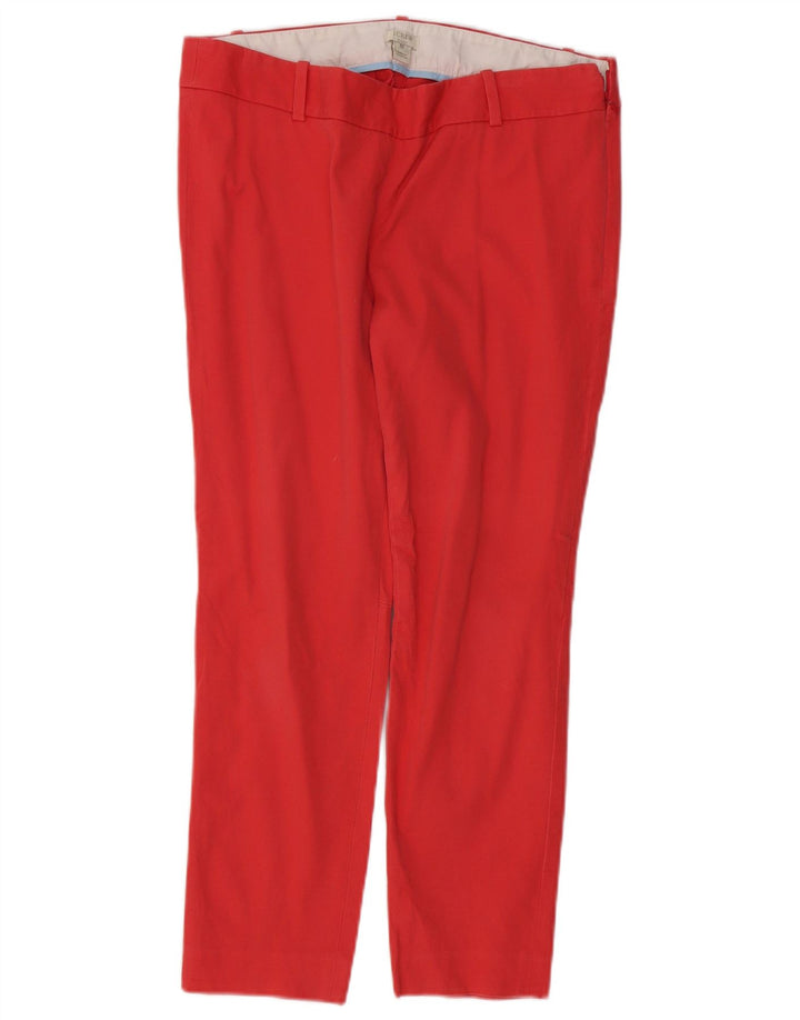 J. CREW Pantalones cortos ajustados para mujer US 10 Large W32 L25 Rojo