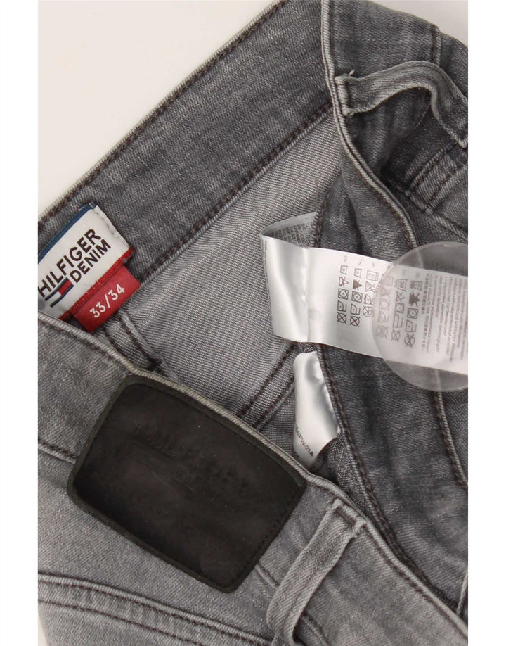 Tommy Hilfiger Vaqueros ajustados para hombre W33 L34 Algodón gris