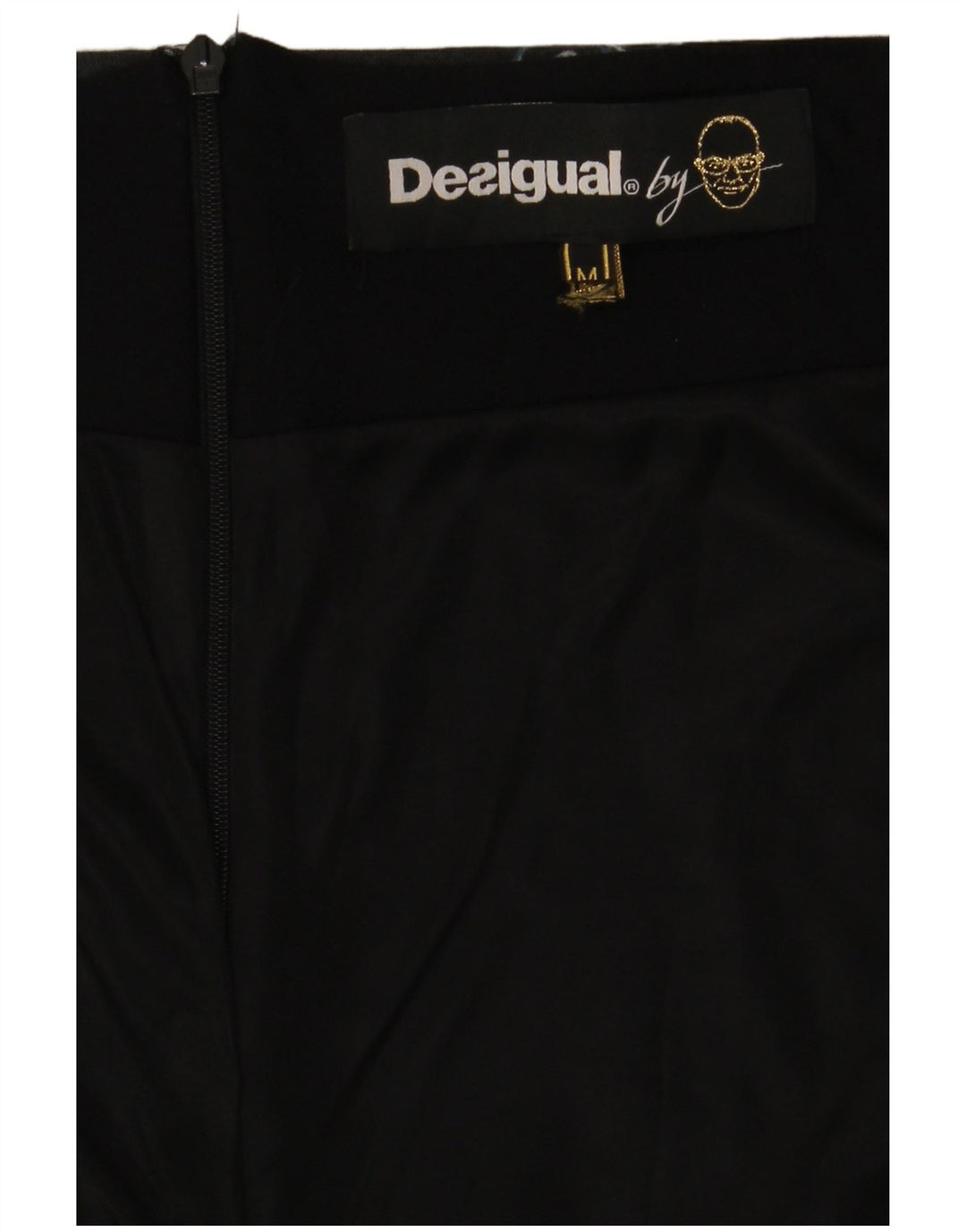 Falda Lápiz Desigual Mujer Mediana W30 Azul Marino Paisley