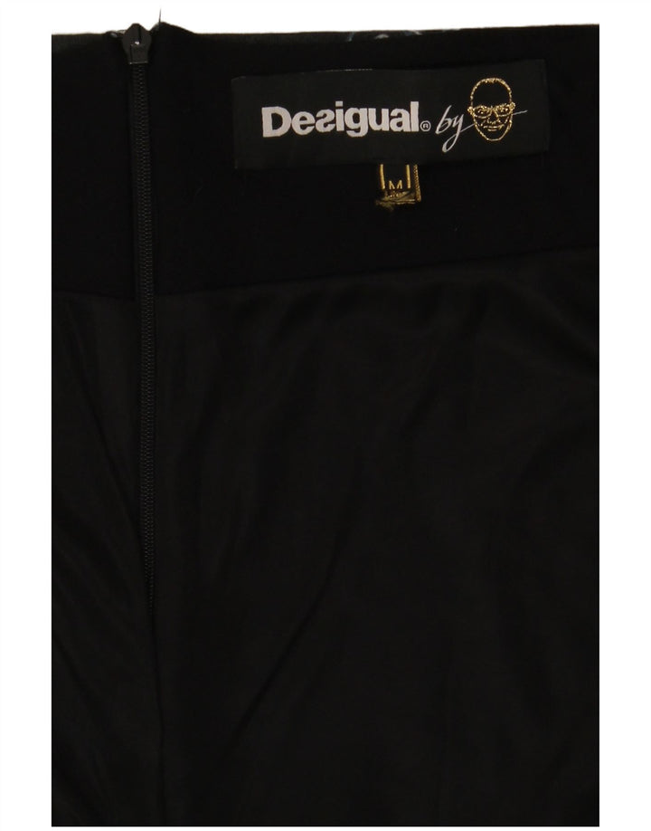 Falda Lápiz Desigual Mujer Mediana W30 Azul Marino Paisley