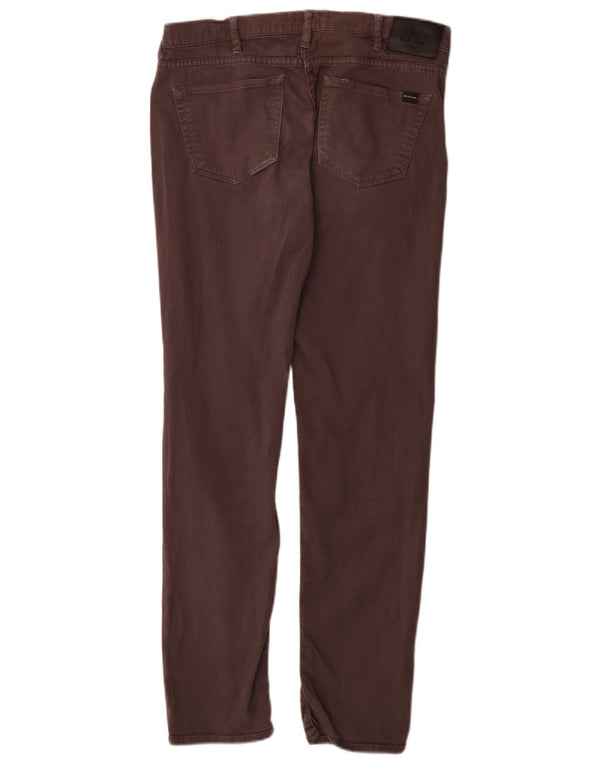 Paul Smith Pantalones informales ajustados para mujer W32 L30 Algodón gris
