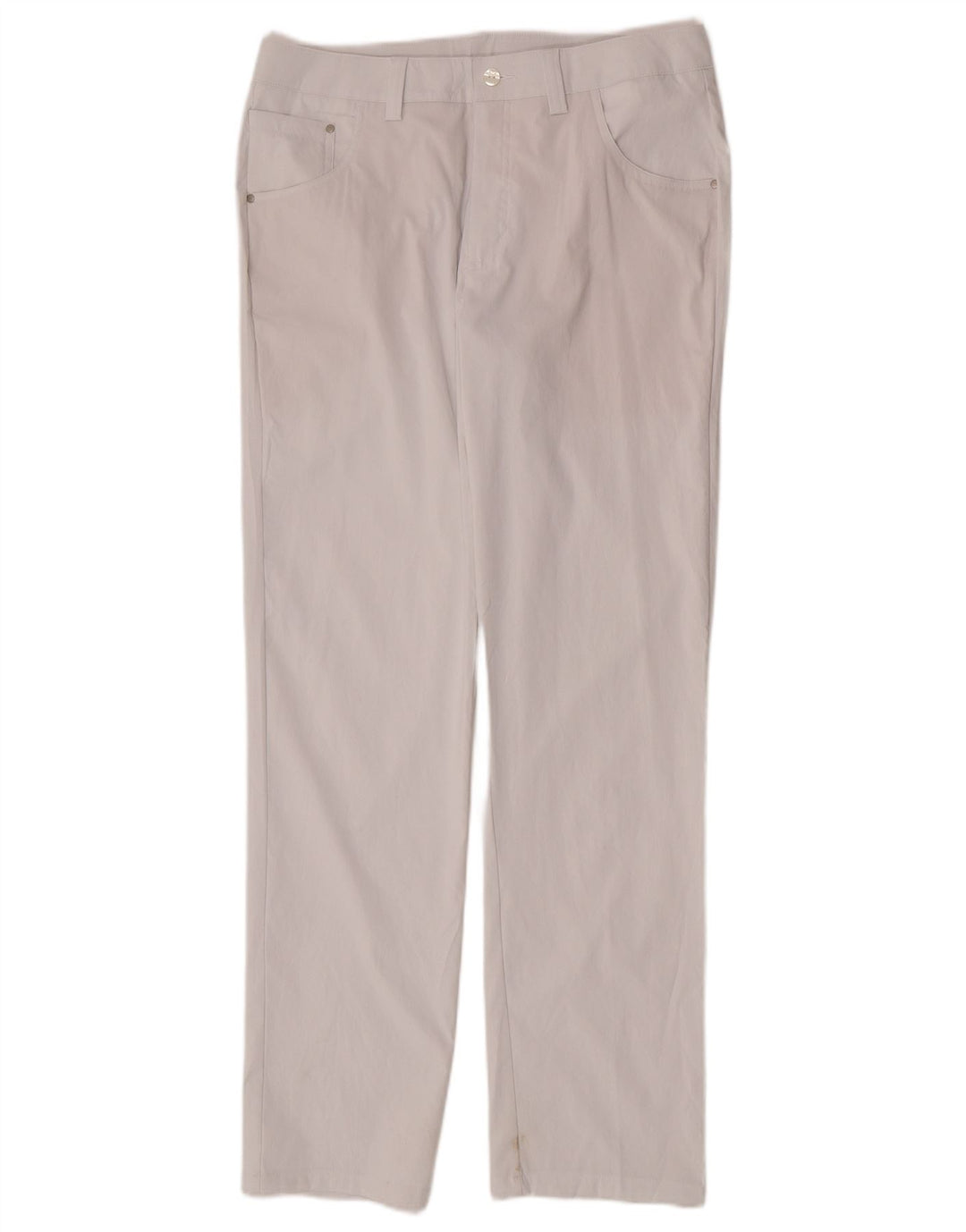 Pantalones casuales rectos para hombre Puma W32 L32 Poliéster blanco